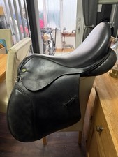 18 Inch Black English Leather