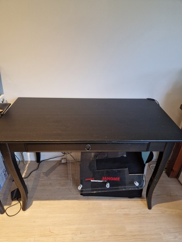 Ikea leskvik black desk - ikea,