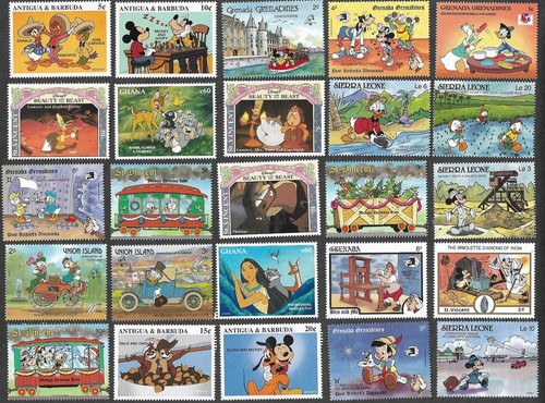 Disney stamps all - disney, different