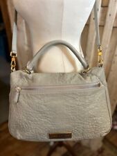 Lge MARC by MARC JACOBS stone grainy leather across body satchel shoulder bag