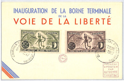 Belgium ww2 liberation - belgium, card