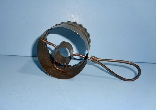 Antique tin donut - donut, biscuit