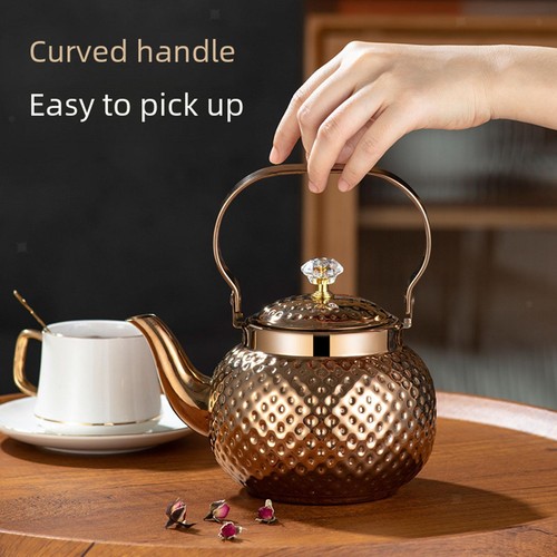 Stainless steel teapot - steel, with