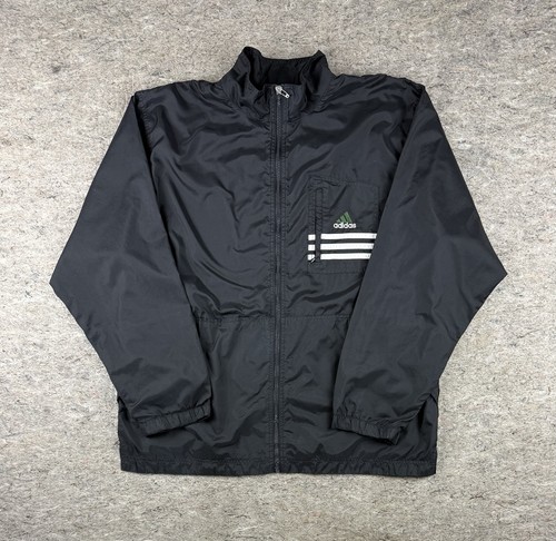 Vintage adidas black full - full, zip