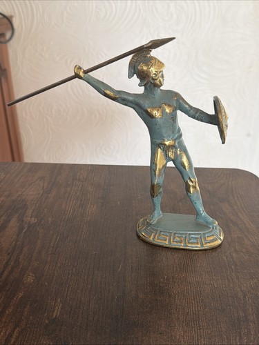 Vintage bronze leonidas greek - bronze,