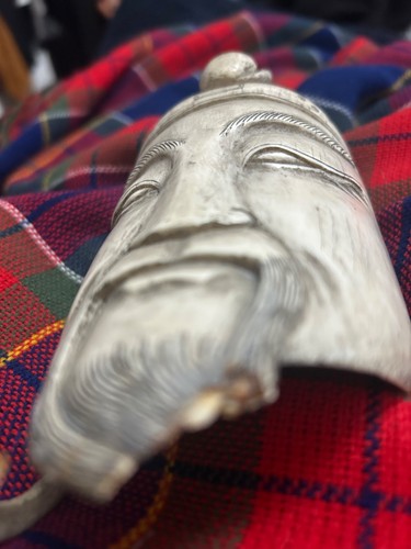 Mask wooden japanese - , damages