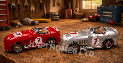 Vintage retro car filled - car, tin