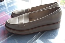 NEXT Leather Collection Ladies Shoes Mushroom Beige UK5/38 New