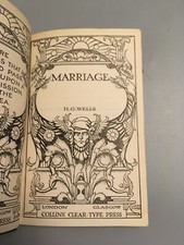 Marriage H G Wells Hardback