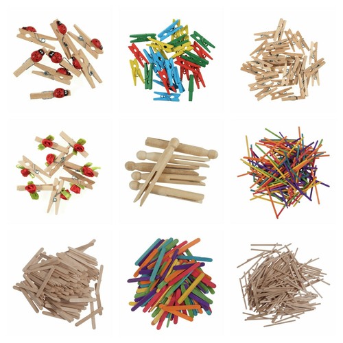 Mini wooden clothes pegs dolly - mini,