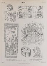 Ivory Carvings, 1890s Antique