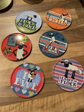 Shaun the Sheep Set of 6 Metal