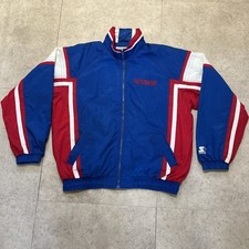 Vintage 90s Chicago Cubs Starter Windbreaker Jacket MLB - Script -Track - Size L