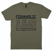 Fishing T-Shirt Fishaholic On
