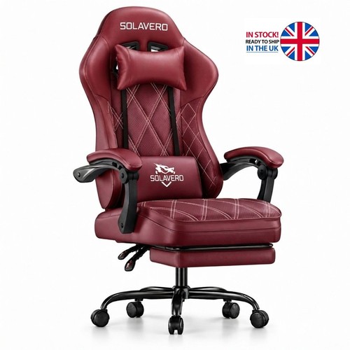 Gaming chair with footrest - chair,