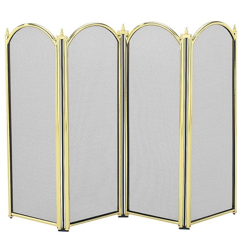 Dynasty fold brass fireguard - dynasty,