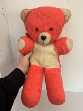 Large Vintage 1970s Pink Teddy