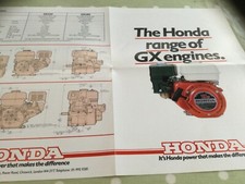 HONDA ENGINES GX ENGINES GX110 GX140PORTABLE GENUINE BROUCHURE.