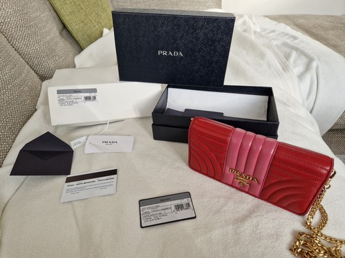 Auth prada bandoliera red - bandoliera,