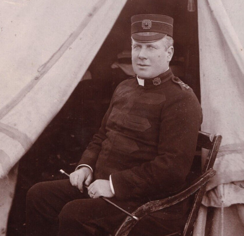 Cabinet card photo soldier - card,
