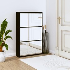 Black Shoe Cabinet 3-Layer