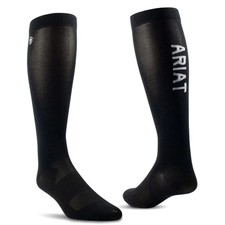 Ariat Essential Performance Unisex Tall Riding Socks - Black