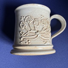 BIRCHWOOD POTTERY SINGLE LARGE CAPACITY TANKARD/MUG CREAM MADE IN ENGLAND