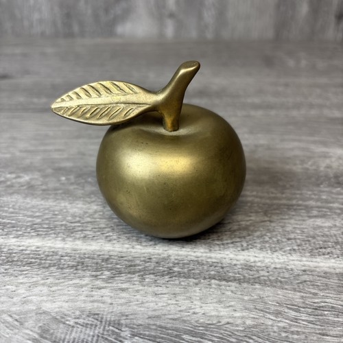 Vintage brass apple bell - vintage,