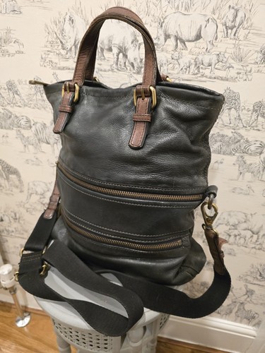 Large fossil genuine dark grey - fossil,