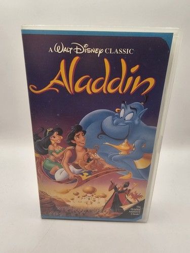 Aladdin vhs video black - vhs,