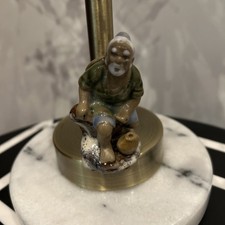 Vintage Ceramic Chinese Fishing  Mudmen Shiwan 7cm