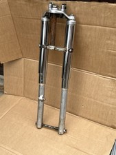 COMPLETE MOTORCYCLE FRONT FORKS AND YOKE DIMENSIONS PHOTOGRAPHED POTENTIALLY MZ