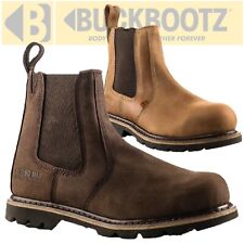 Buckler Dealer Boots B1150 Brown or Tan - Premium Safety Slip on Boots Buckbootz