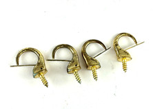 4 Vintage Brass Self-Closing