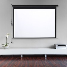 Electric Manual / Motorised / Tripod Projector Screen 50-120'' Home Cinema HD TV
