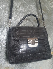 Zara Mock Croc Top Handle And