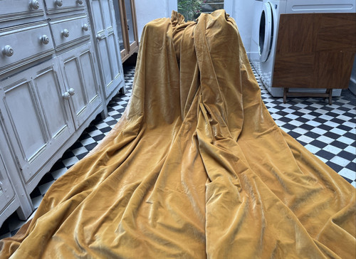 Vintage cotton velvet - cotton,