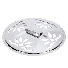 .›Guitar Cover Resonator Stainless Steel Silver Patterned Perforated Guitar Cov