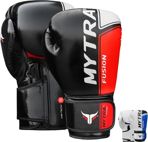 Mytra leather boxing gloves - boxing,