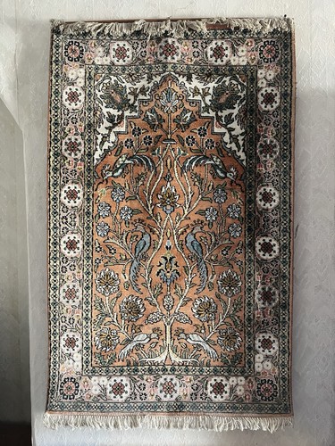 Fine kashmir silk - silk, rug