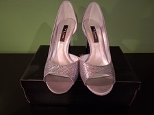 Striking Silver Peep Toe