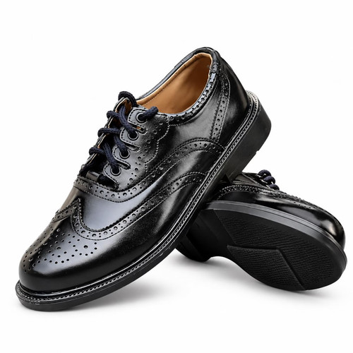 Scottish ghillie brogues black - scottish,