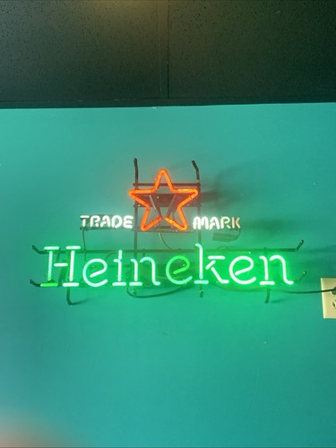 Heineken neon real glass - real,