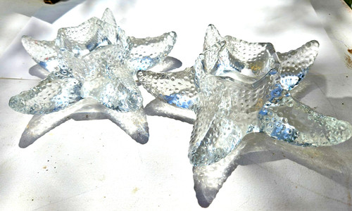 Crate barrel glass starfish - crate, &