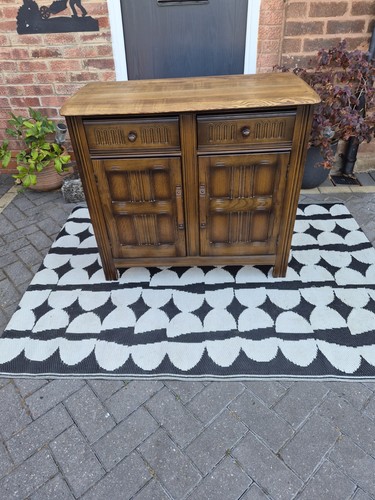 Vintage priory oak sideboard - vintage,