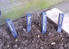 10 Handmade Slate Markers