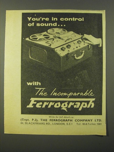1964 ferrograph tape recorder - 1964,