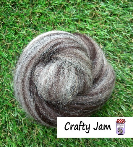 Natural ethical wool - natural, roving