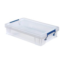 BANKERS BOX Storage Box 5.5L - BPA-Free, Stackable Plastic Organizer with Clip-L