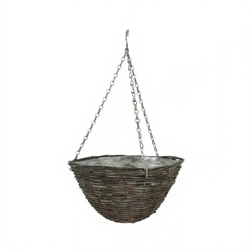 Hanging basket rattan - basket, 12"